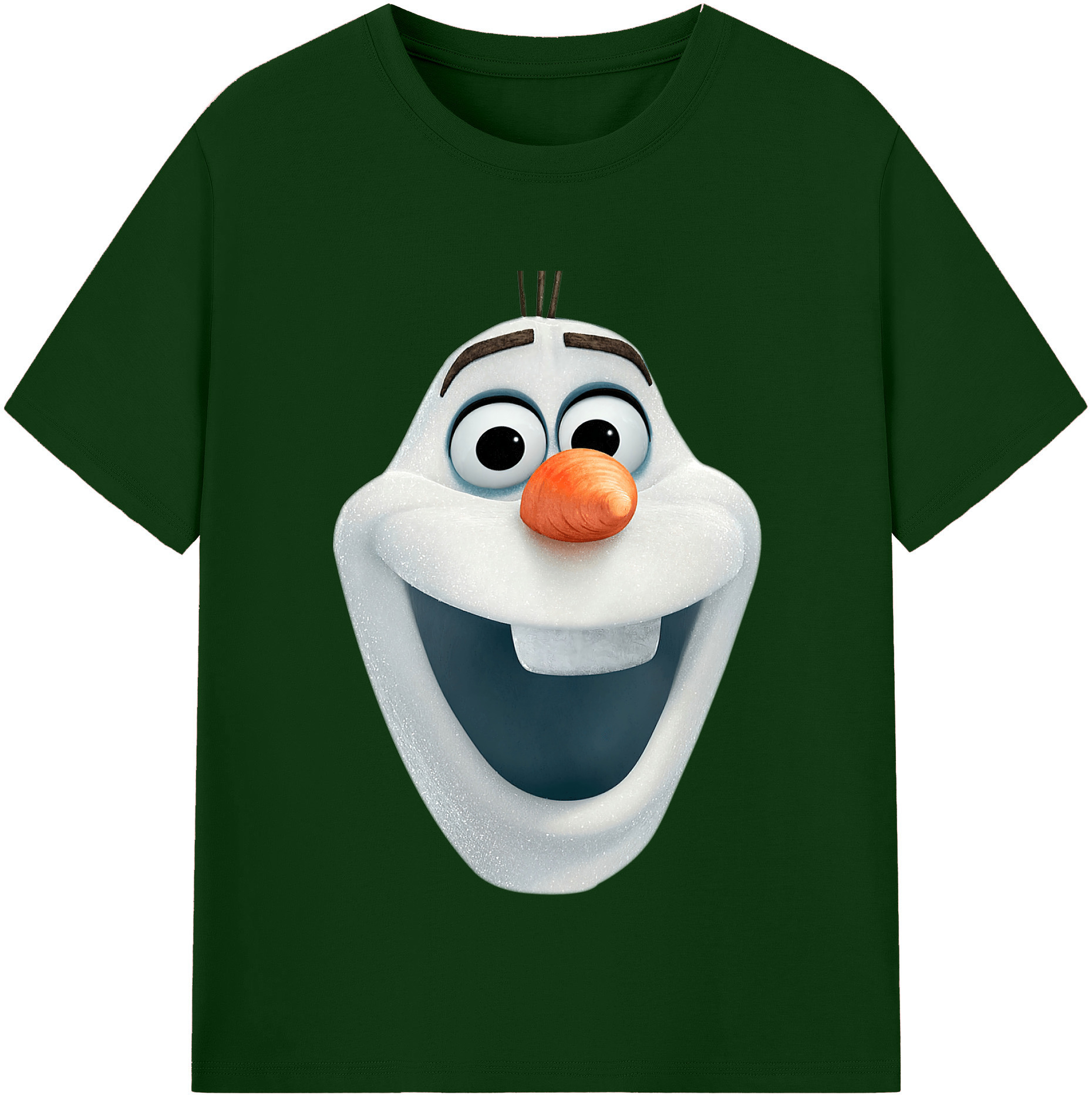（画像用） アナと雪の女王 アンナ エルサ Frozen Anna Elsa 綿100％半袖Tシャツ（フロントプリント）